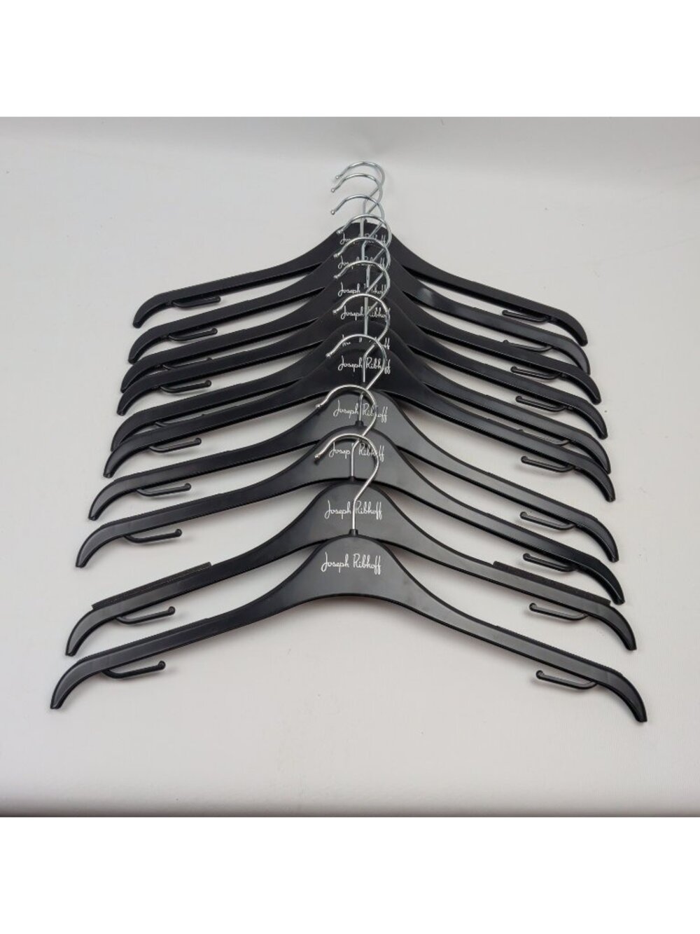 Bundle Lot 10x Joseph Ribkoff Designer Clothes Store Hangers Black Plastic Read